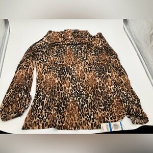 I-N-C Women’s Leopard Blouse